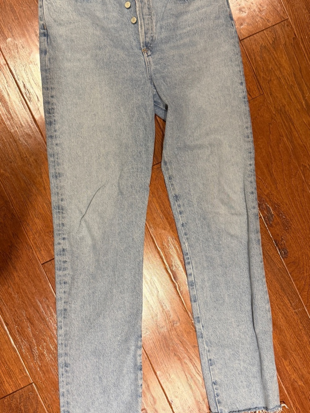 Agolde High Rise Light Wash Jeans